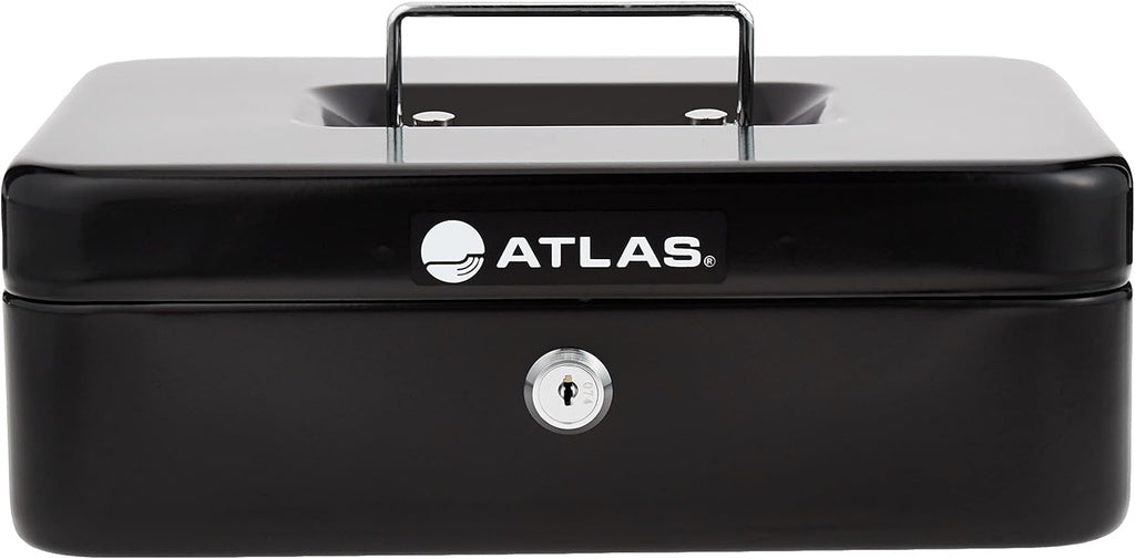 Cash Box - 12'' - Atlas - AS-CB-2502-BK - Black