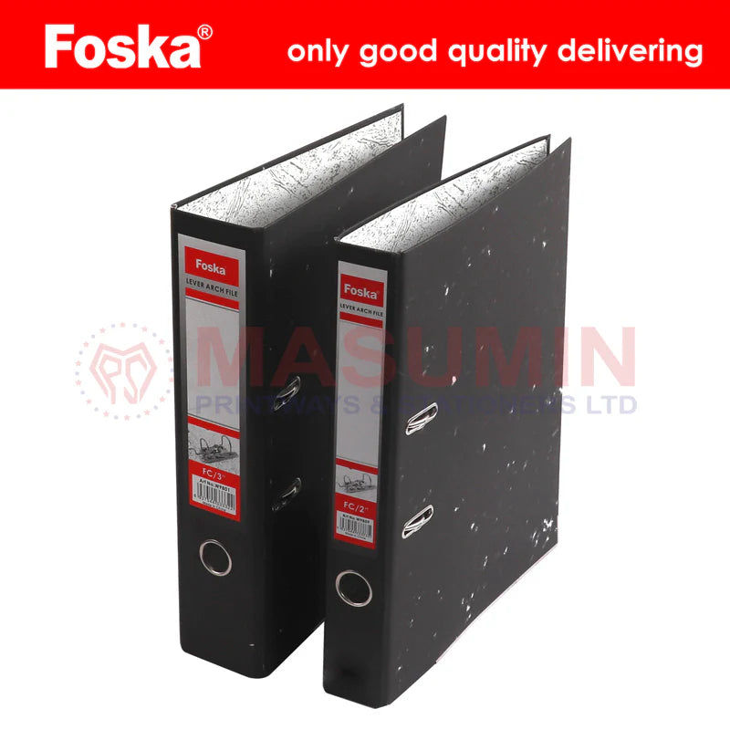 Box File - PVC - Black - Foska - W9401 - Full PVC