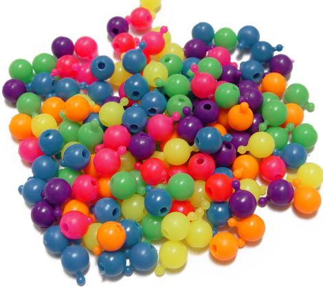 Crafty - Perly - Beads  - Neon - 72pc