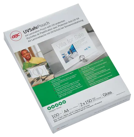 Lamination Pouch - A4 - 150mic - GBC - 100 Sheets - 216x303mm