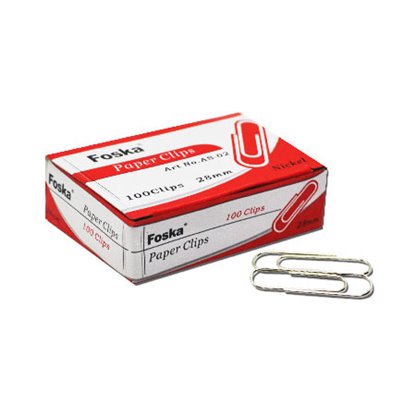 Paper Clip - 28mm - Foska - Color - Paper Box