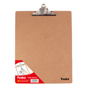 Clip Board - Wooden - A3 - Foska - WB1002