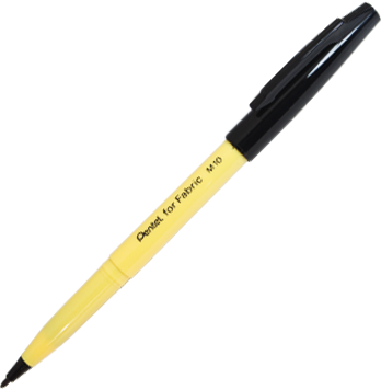 Marker - Pental - Fabric - Black - Laundry
