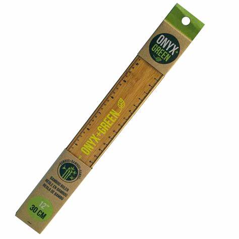 Ruler - 12'' - Onyx Green - Bamboo - 3001