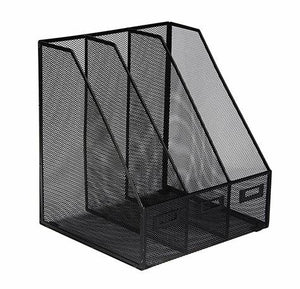 Magazine Rack - Metal - 3 Column - Mesh