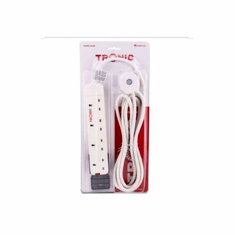 Cable - Extension - 4 - Socket - 5 mtr - Tronic