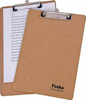 Clip Board - Wooden - A4 - Foska - WB001A