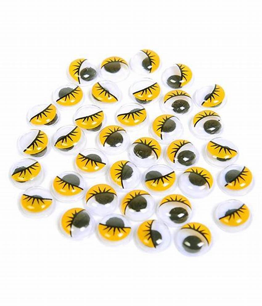 Crafty - Eyes - 12mm - 40pc - yellow