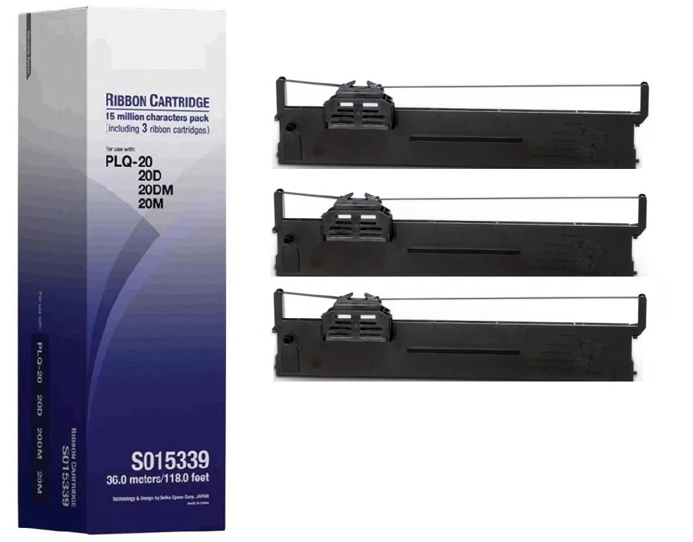 Ribbon - Epson - PLQ20/20m - 3pcs Pack