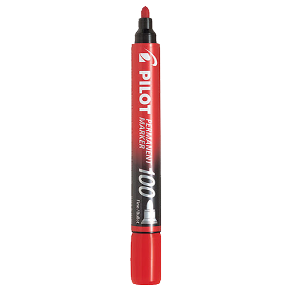Marker Pen - Permanent - Pilot - Red