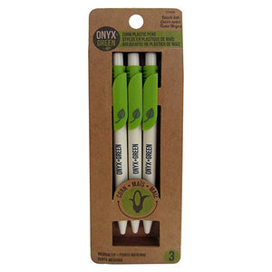 Ball Pen - Onyx Green - Gel Retractabel Pen-Black