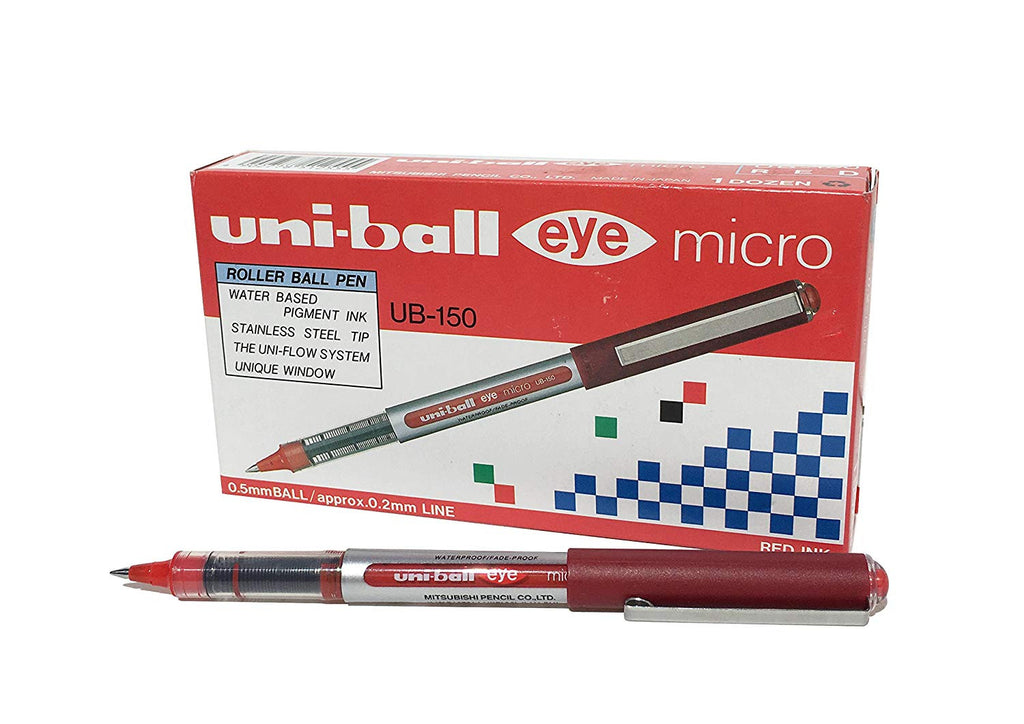 Pen - Uniball - Eye - Red - Needle - 0.5mm