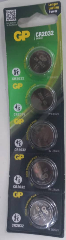 Battery - Cell - CR2032 - GP - 5pcs - Blister Card