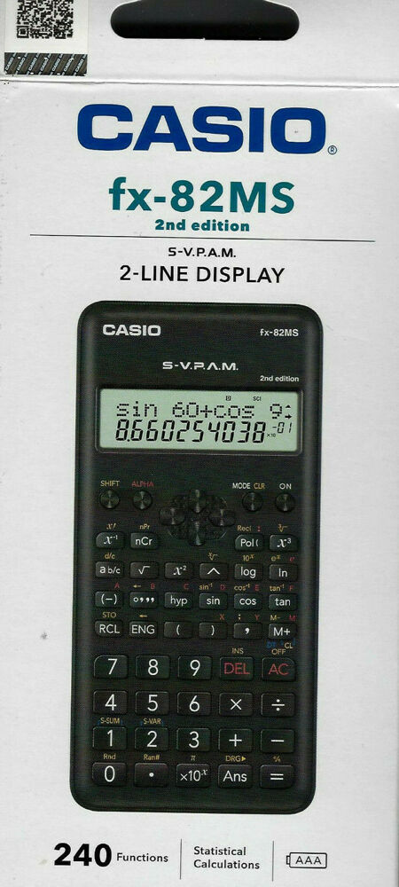 Casio fx 82ms second edition hotsell