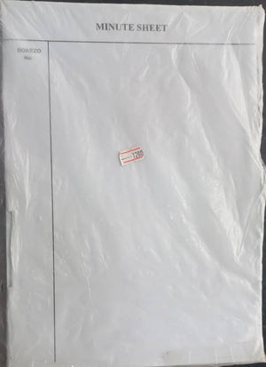 Minute Sheet - A4 - 100 sheets