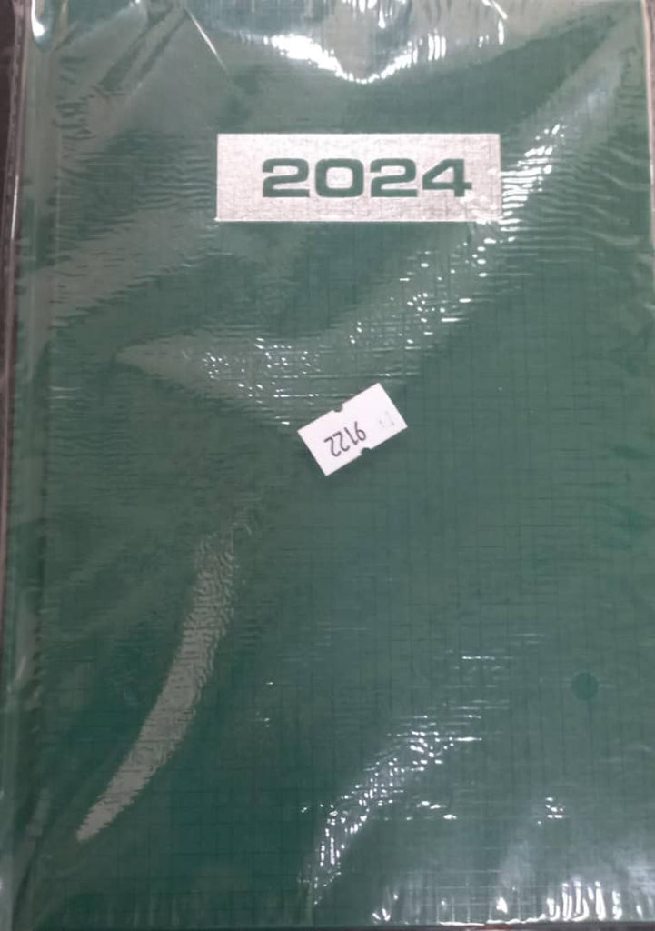 Diary - 2024 - A5 - Hard cover - Green