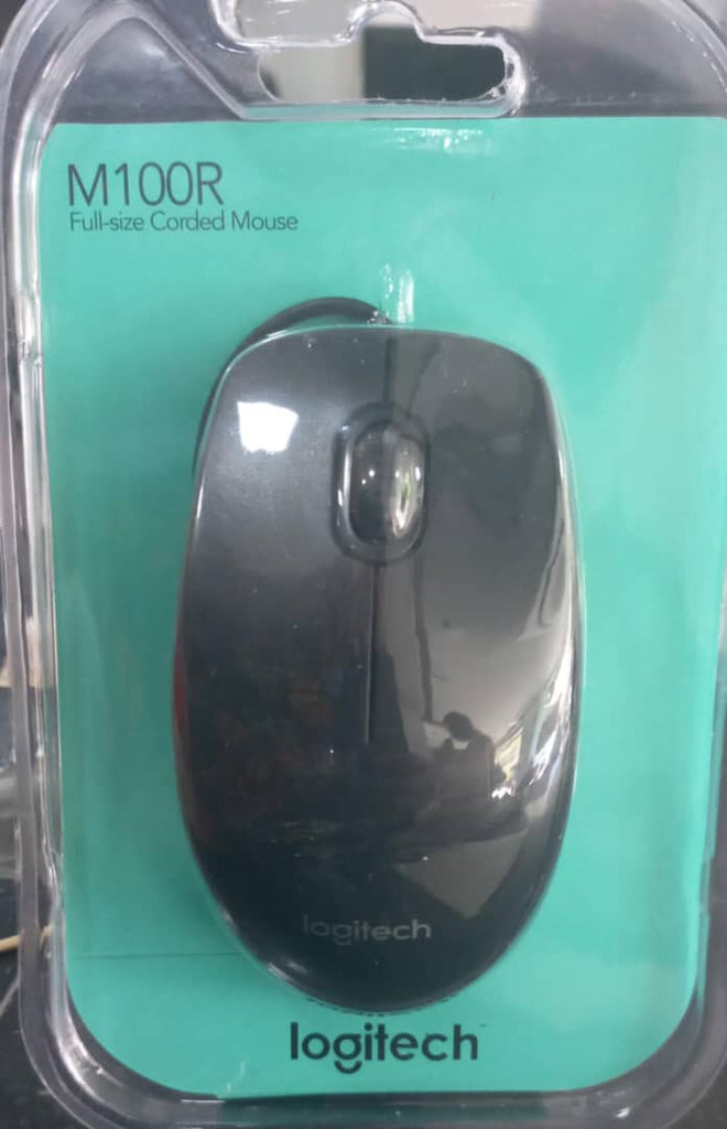 Mouse - Logitech - M100R - USB - Wired