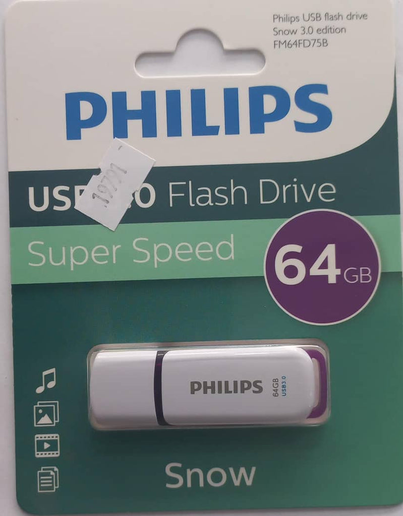 Flash Drive - 64GB - Philips - Snow - 3.0