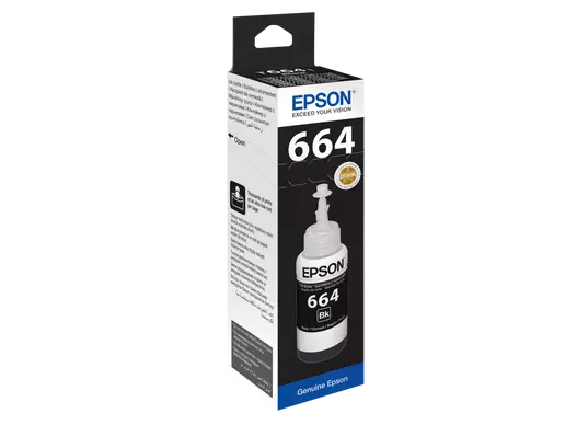 Ink - Bottle - Epson - T-6641 - Black - 70ml