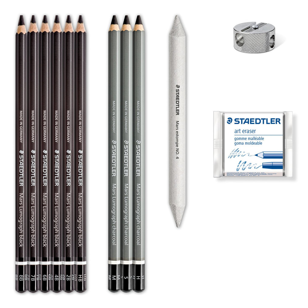 Charcoal Art Pencil - 12pcs Set - Staedtler