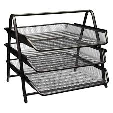 Tray - 3 Tier - Metal - Mesh - Maxi - MX-3TRBL