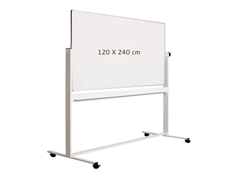 White Board - Double Sided - 120x240cm - Fivestar, With Stand