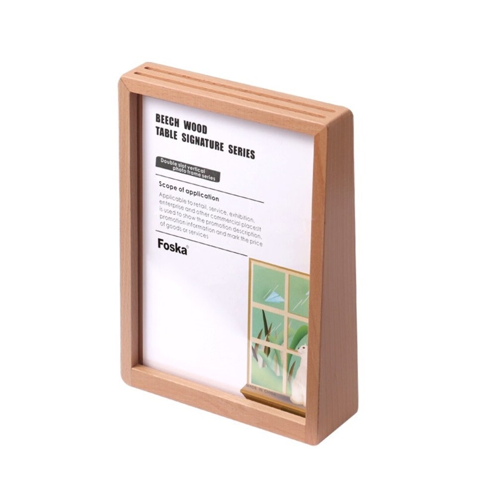 Photo Frame - Foska - A5 - Double Side - Wooden