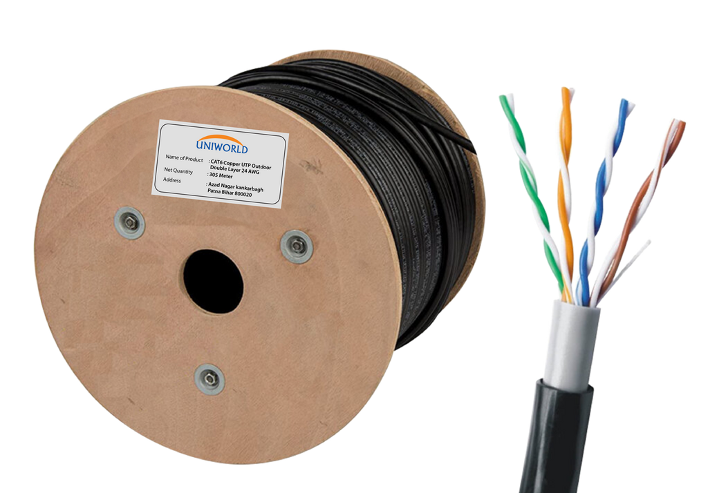 Cable - Cat 6 - 305 meters - UTP - Outdoor