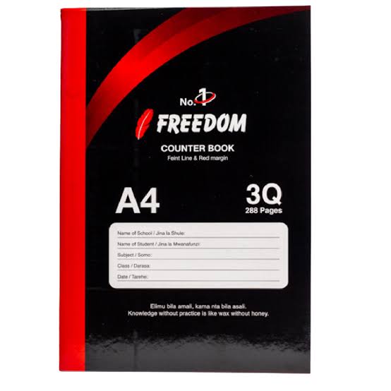 Counter Book - 3 Quire - Freedom