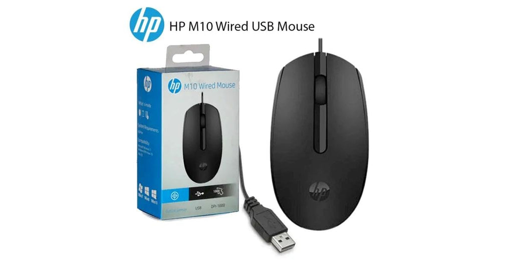 Mouse - Hp - Wired - M10 - USB