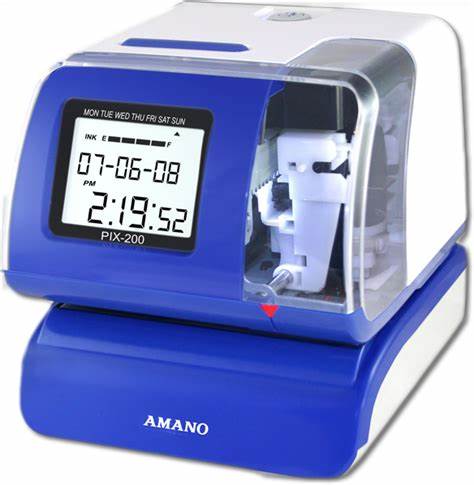 AMANO PIX-200 タイムレコーダー Time Recorder/Stamp - Amano - PIX-200 – Masuminprintways Store