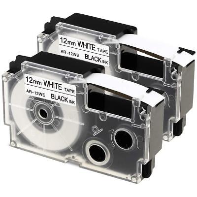 Tape - Casio - 12mm XR-12W - Black/White