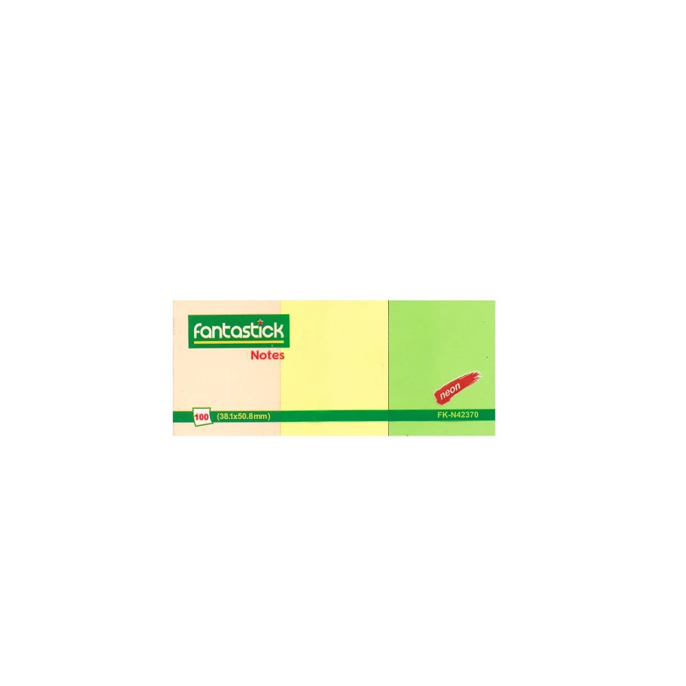 Post It - 1.5x2 3 - Neon Color - Fantastic - FK-N42370
