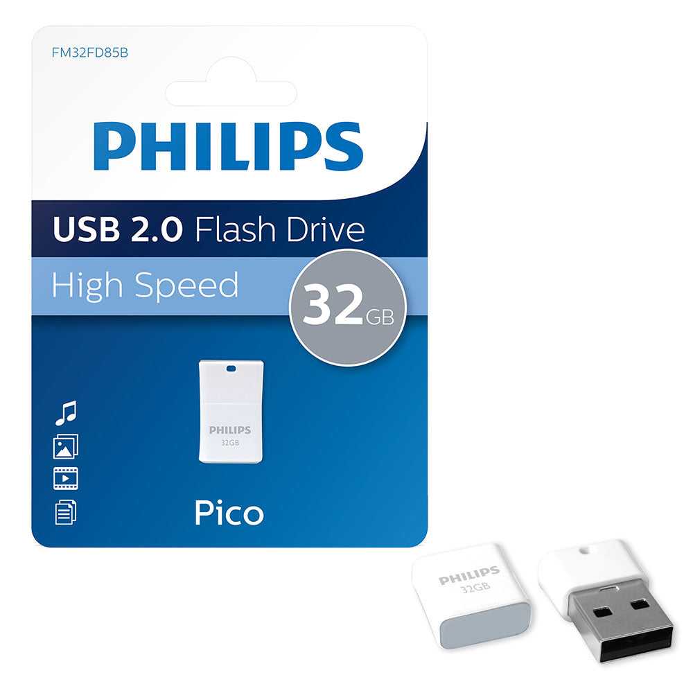 Flash Drive - 32GB - Philips - Pico - 2.0 - Mini