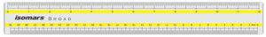 Ruler - 12'' - Isomars - Plastic - Broad - Art#Y12