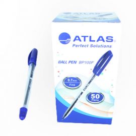 Ball Pen - Atlas - Blue - 0.7mm Fine - BP100F