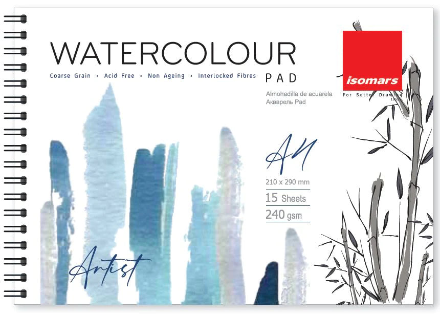 Pad - Water Colour - A4 - Isomars - Art#WCPPR-A4