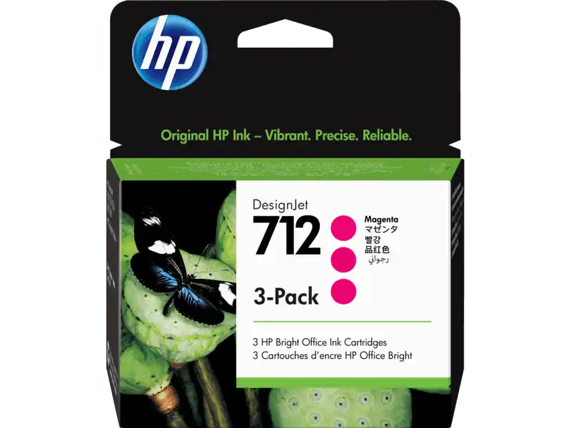 Cartridge - HP - 712 - Magenta - (3 Pack) - 3ED78A