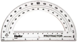 Protractor - 6'' - Semi Circular - Isomars - 15cm