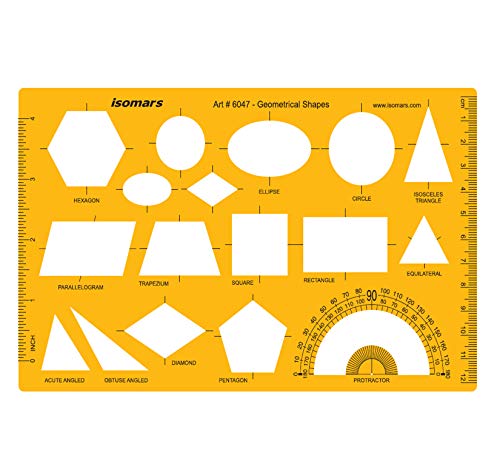 Stencil - Geometrical Shapes - Isomars - Art#6047M