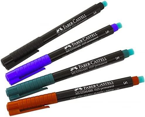 Marker - CD - Permanent - Set of 4 - Faber Castell