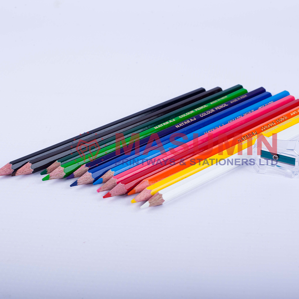 Pencil - Color - 12pcs - Small - Nataraj - Masuminprintways