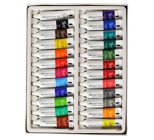 Acrylic Colours - Faber Castell - 24Pcs - 379024