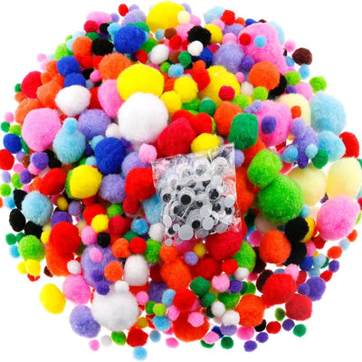 Crafty - Pom Pom - 25mm - 25pc - Mix Colour