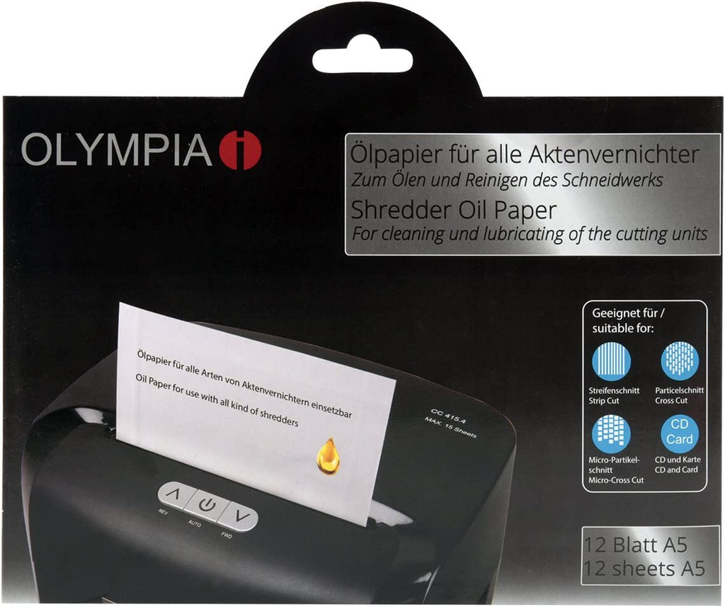 Shredder Oil Paper - Olympia - 9130