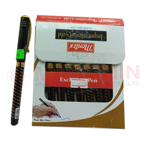 Ball pen - Montex - Impression - Gold - 0.7 - Blue