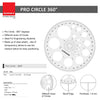 Protractor - 5.5" - Pro Circle - Isomars - 13cm
