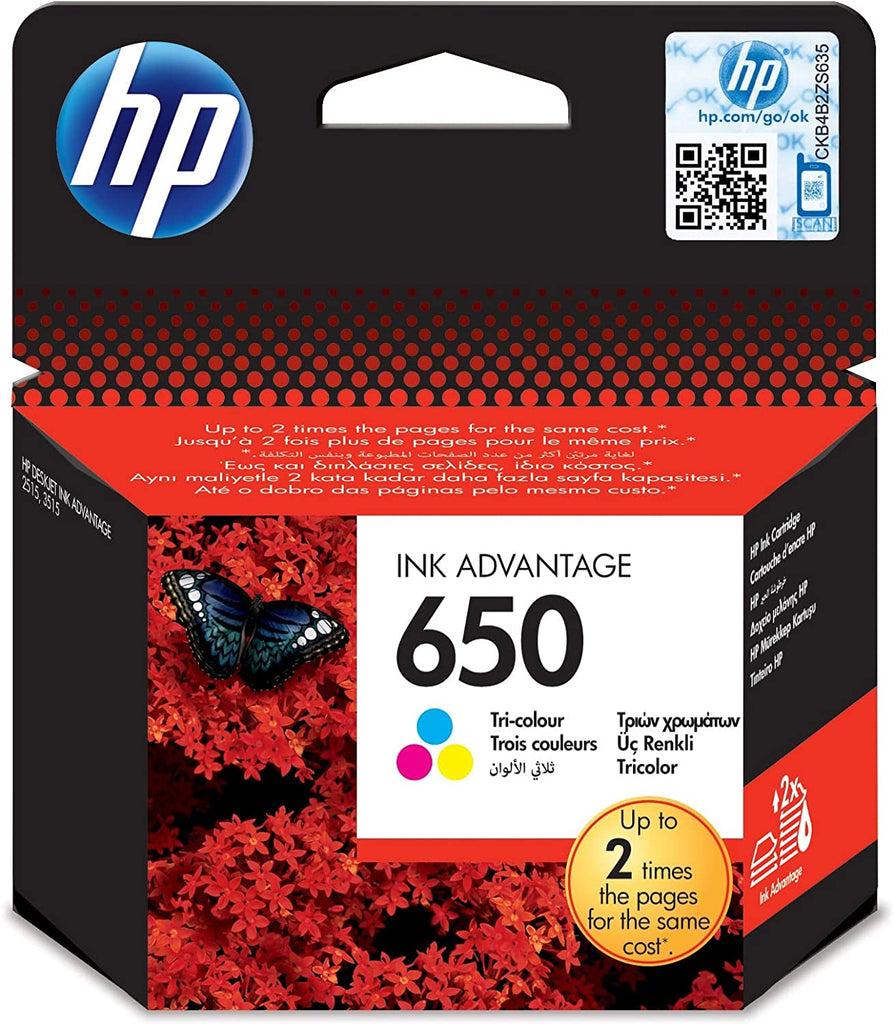 Cartridge - HP - 650 - Tricolor - CZ-102AE