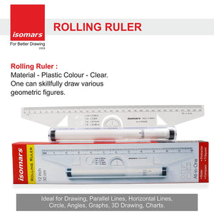 Ruler - 12'' - Isomars - Folding - Art#FDR30