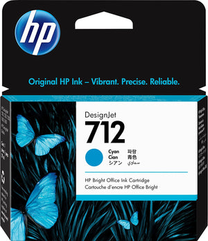 Cartridge - HP - 712 - Cyan - 29ml - 3ED67A
